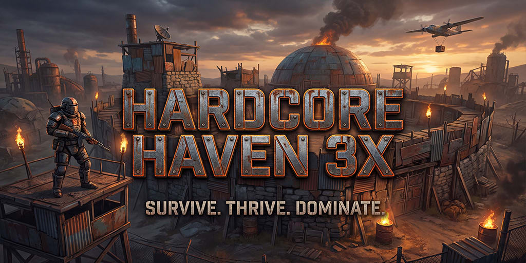 [US] Hardcore Haven 3X | Loot++/Shop/Clan/Instant | BiWeekly image